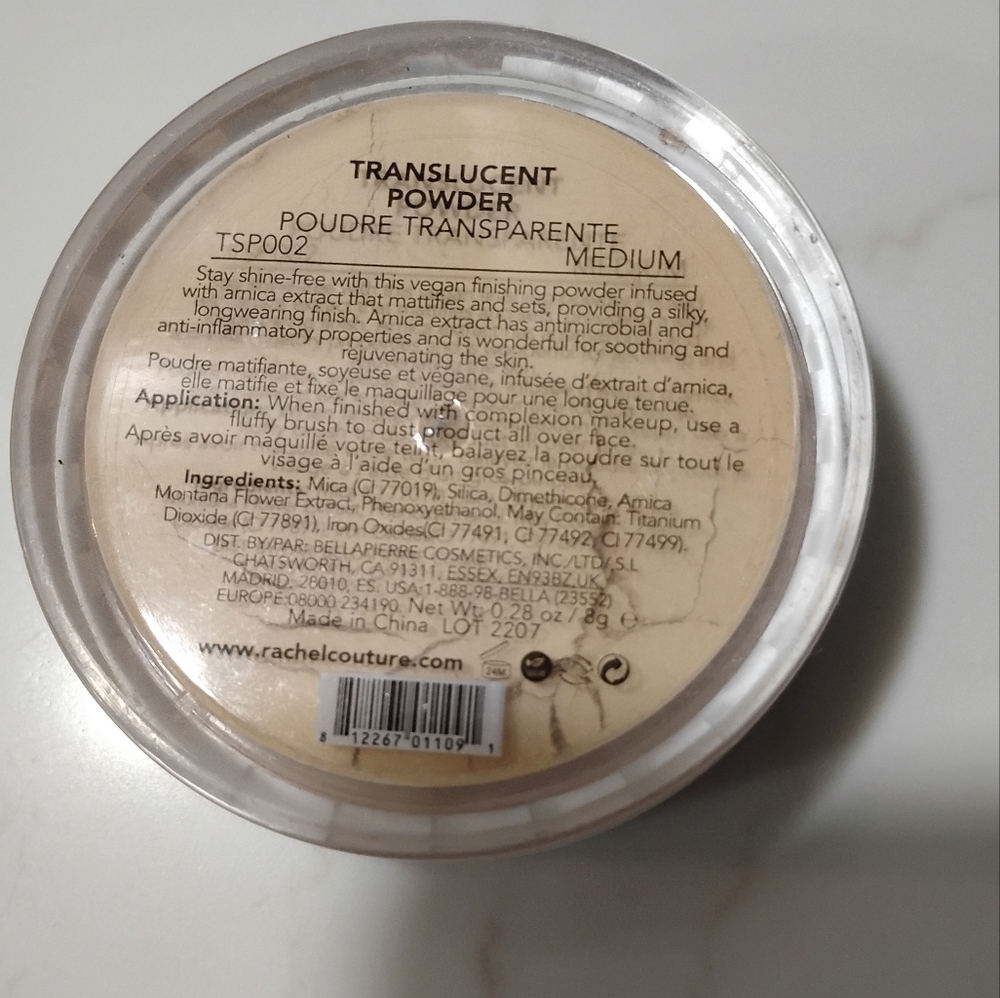 Rachel Couture Translucent Powder NEVER USED - Picture 2 of 3